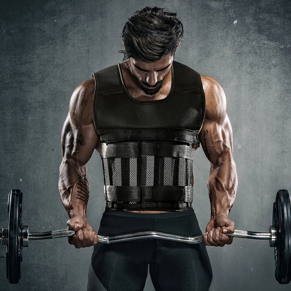 

6Pcs Steel Weighted vest Electroplated Strength Training Load Bearing Leg Guards Fitness Weight Equipment