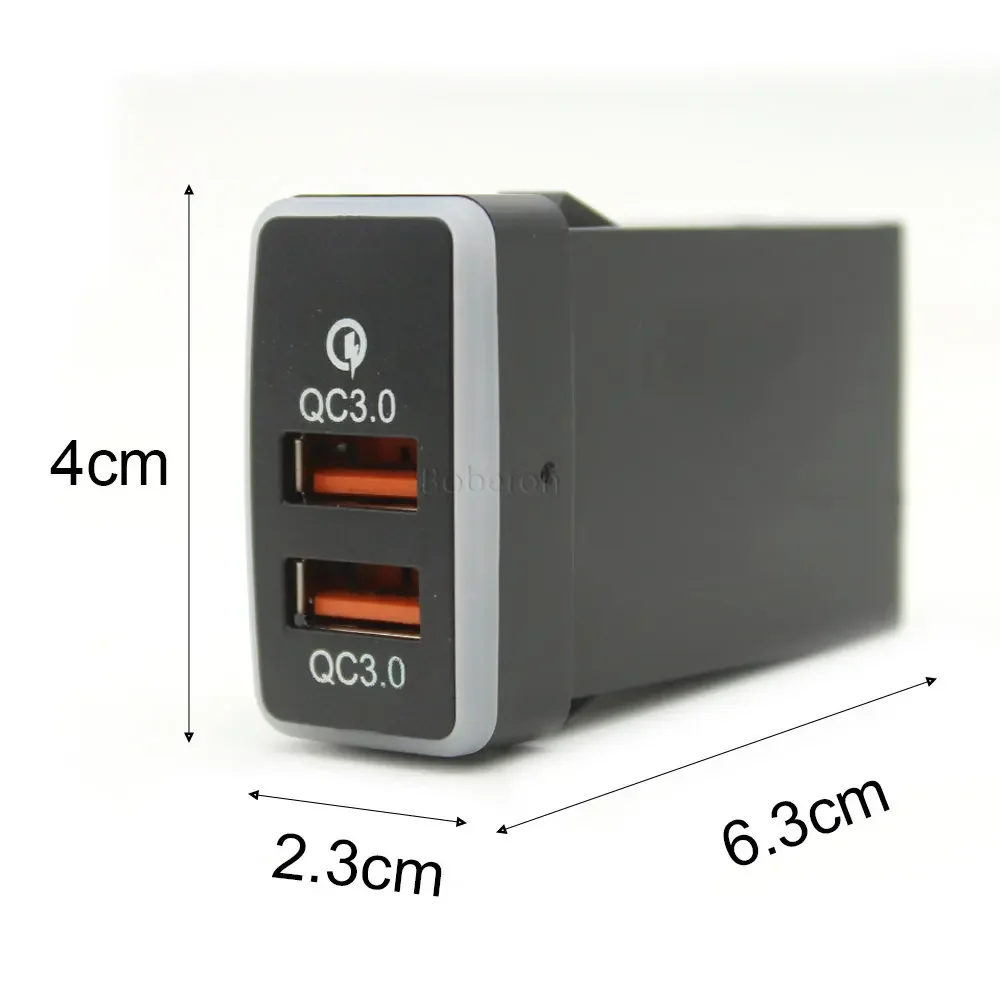 1 Pc Car Quick Charger Dual USB Interface Socket Fast Car Charger Adapter For Toyota FJ Cruiser Prado 120 REIZ 03-09 Accessories