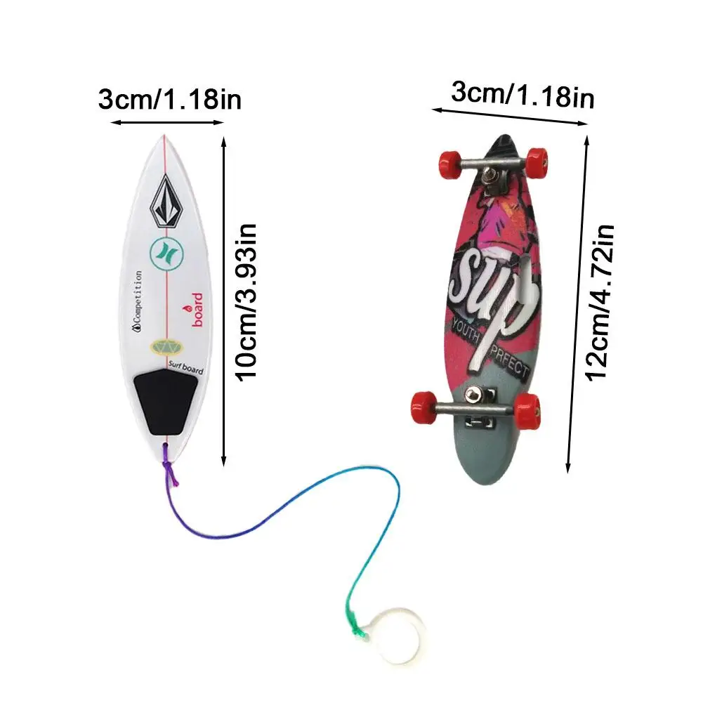 Mini brinquedo Fingerboard para crianças, Prancha legal, Brinquedos Fingerboard, Surf The Wind, Surfers olhando para aprimorar a habilidade, mais de