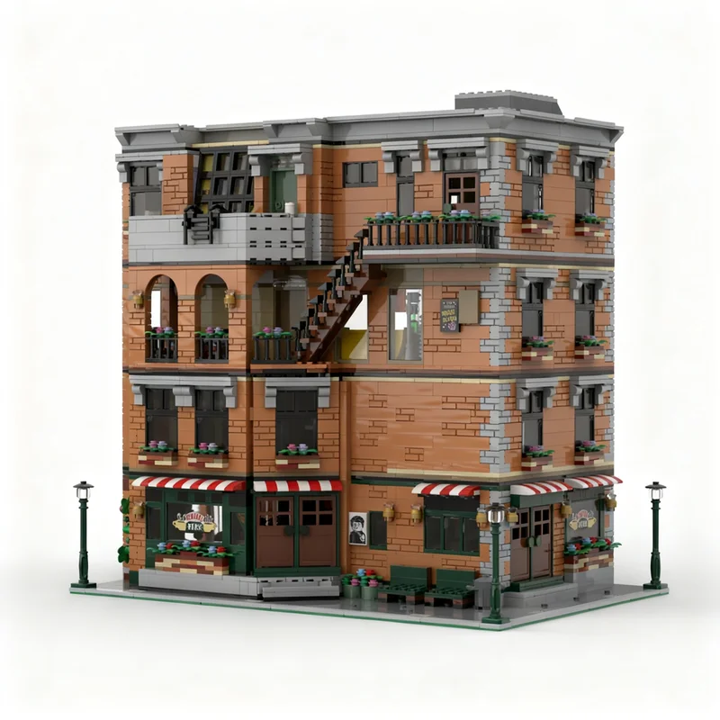 5680pcs MOC Modular Buildings Friends & Big Bang Apartment Model Building Blocks Christmas Gifts Toys Collection Brick Idea