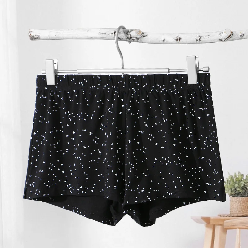 Men Dot Print Cotton Lounge Arro Shorts Loose Fit Breathable Split Hem Soft Casual Summer Sleep Boxer Shorts Male Home Underwear view 3