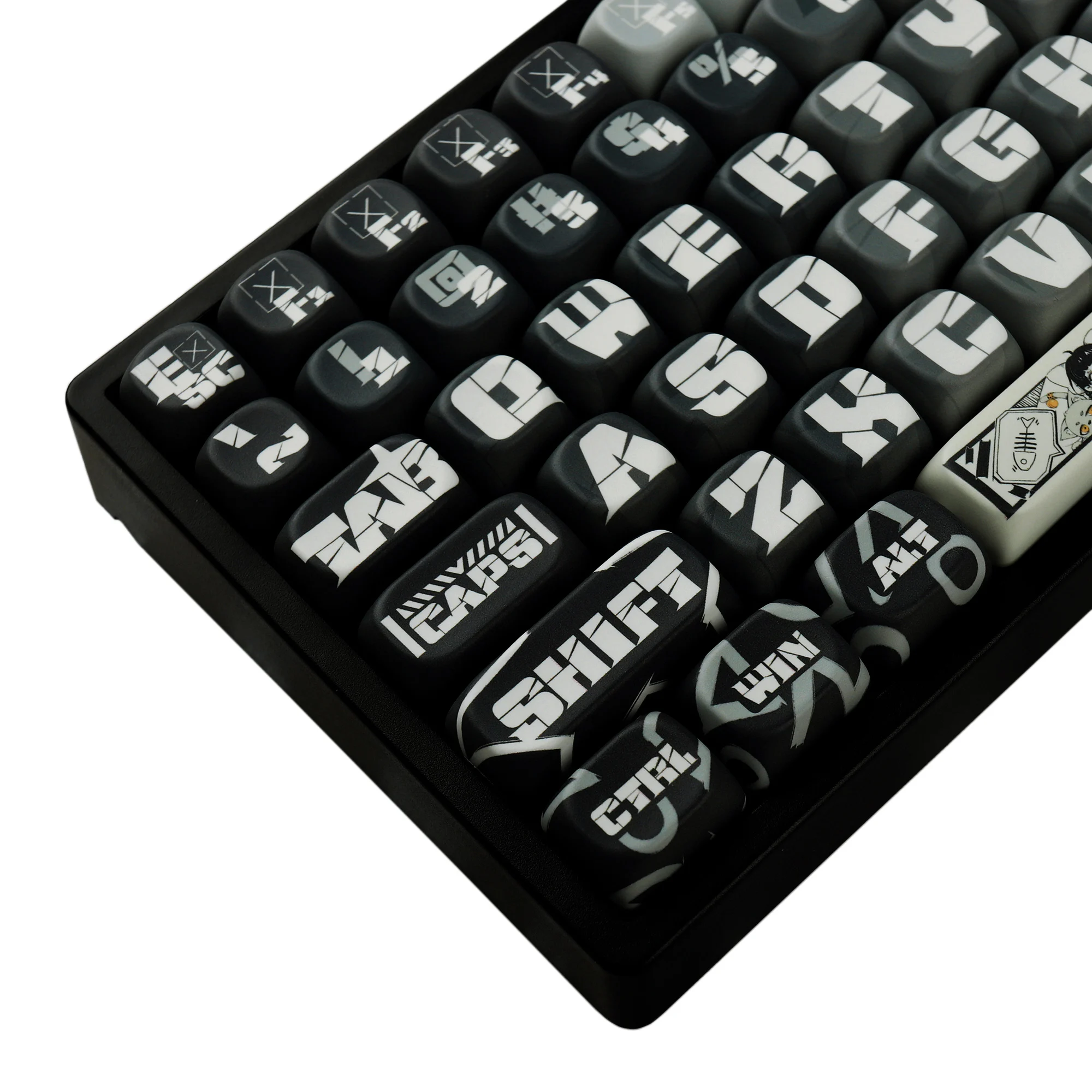 

Grey trace single lift MOA height 125 key sublimation keycap