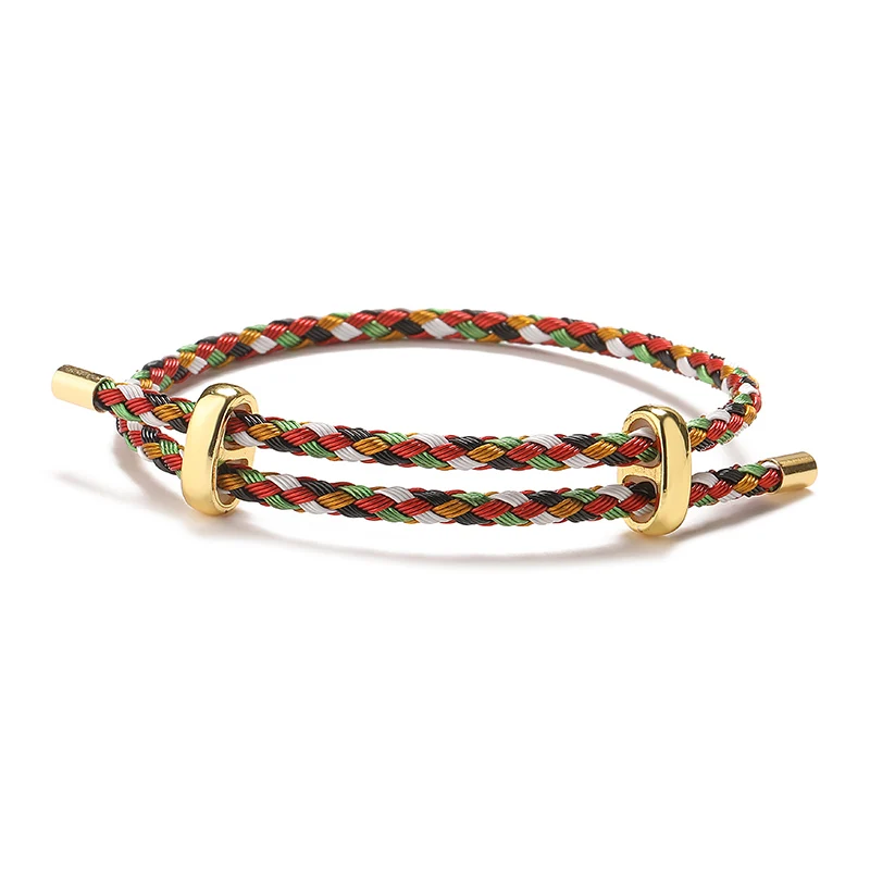 HECHENG, Wire Rope Bangle For Women DIY Colorful Party Bracelet Mens Adjustable Bracelet For Lovers