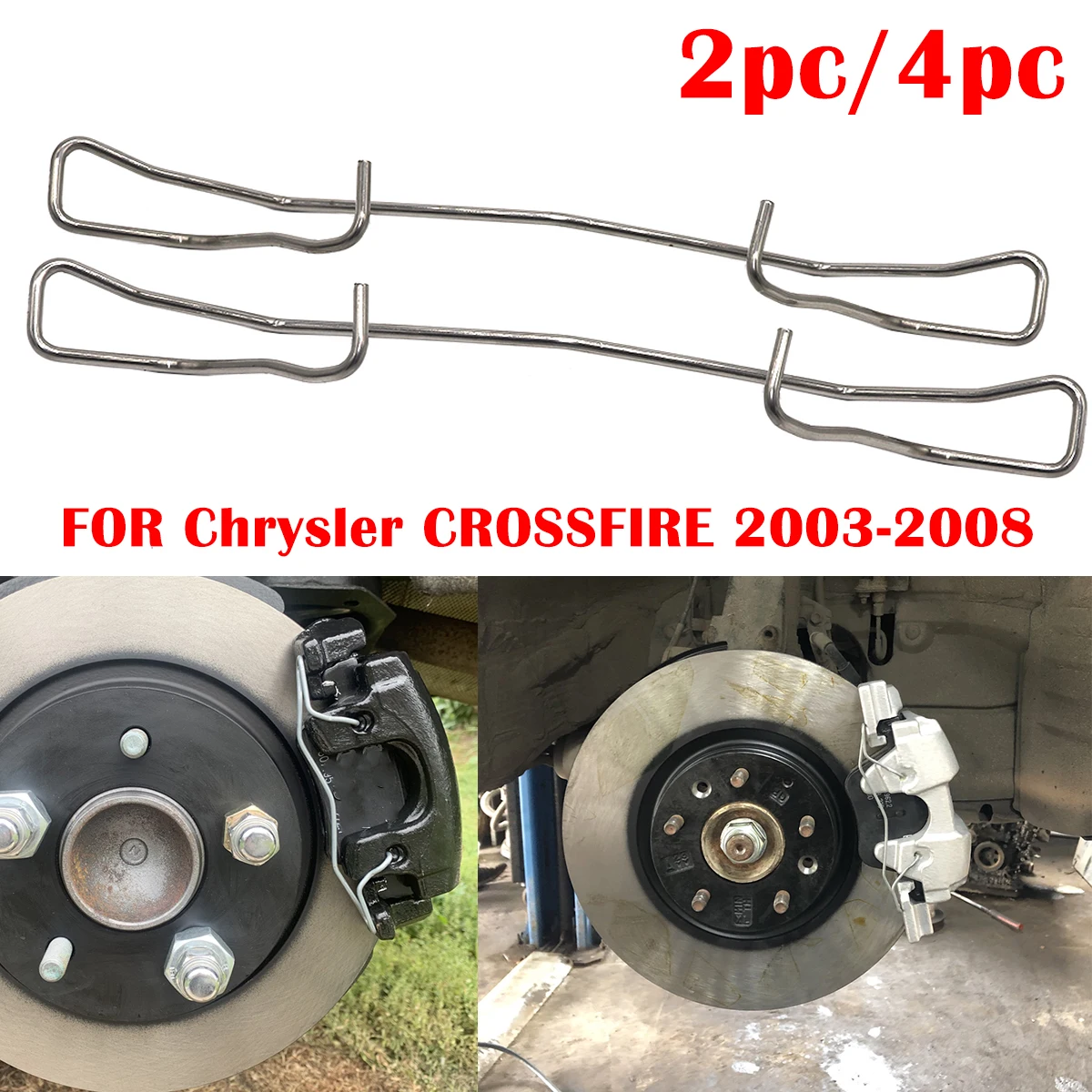 

2/4pcs Front Left Right Brake Pad Fittings Caliper Spring fix FOR Chrysler CROSSFIRE CITROEN BERLINGO B9 C4 GRAND PICASSO C5 DS4