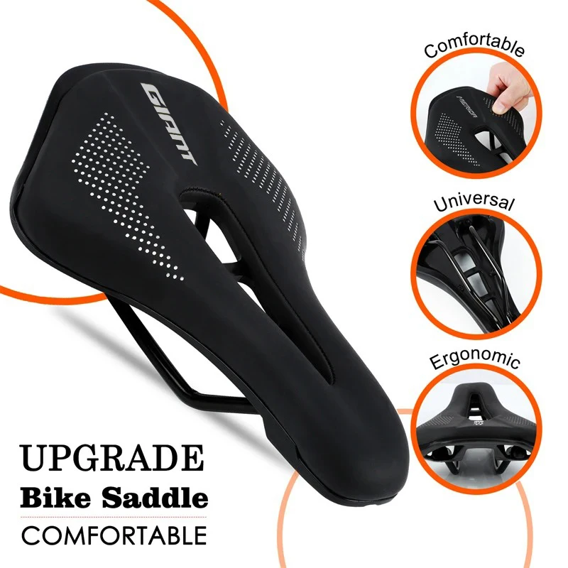 MTB PRO Saddle🏆Titanium Rails✅3D Spine Tech✅Mud-Resistant✅Enhanced Hip Support⚡PU+Fibra✅Hybrid Bike✅200KM Tested