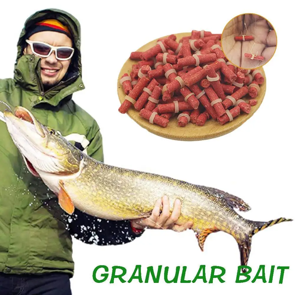 1 Pack Carp Fishing Hollow Bait Crucian Grass Carp Baits Lure Formula Insect Particle Hook Up Baits Fishing Accessories Supplies