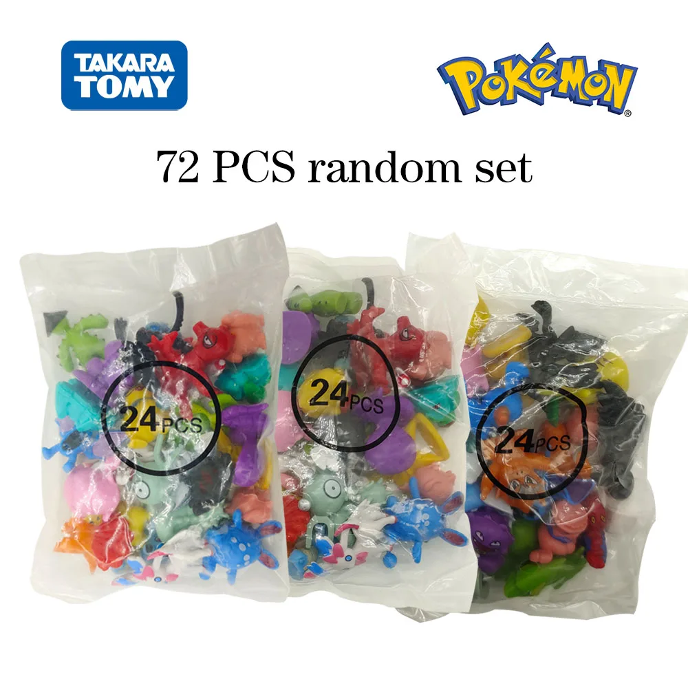 Takara Tomy Pokemon Mini Figures 144/250 Anime Model Pikachu 3