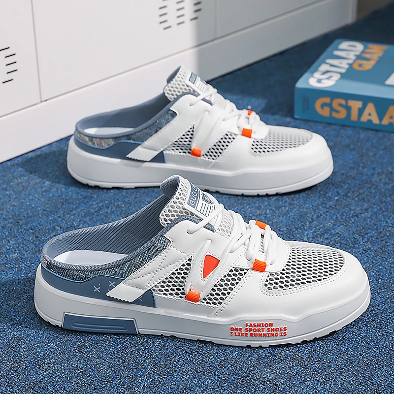 

HKDQ Summer Casual Shoes Men Non Slip Driving Shoes Comfortable Soft Slip-on Sport Sneakers Lightweight Outdoor Footwear for Man
