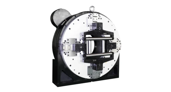 chuck RY350 front chuck for cutting machine, which can clamp round, square, rectangular and oval tubes with low nois