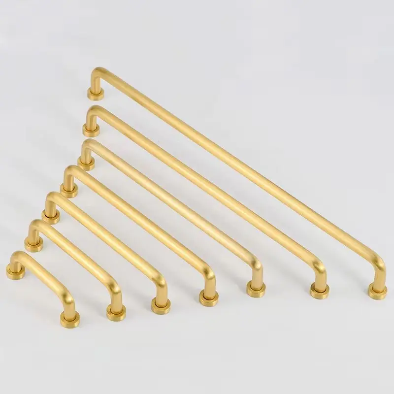 Plus Length 4PCS Solid Brass Furniture Pulls Handles Drawer Knobs Cupboard Wardrobe Kitchen Closet Dresser Cabinet Pulls Pens