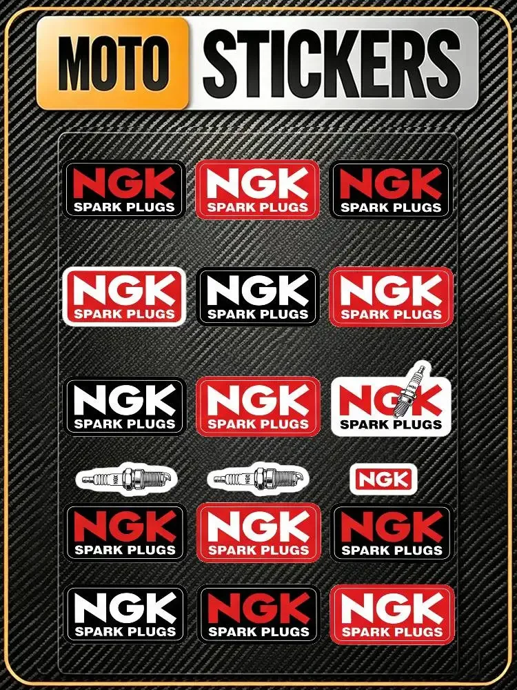 FOR NGK Waterproof Reflective Scratch Cover Sticker Universal Decor Decal For Car Motorcycle Helmet Refrigerator Water Cup