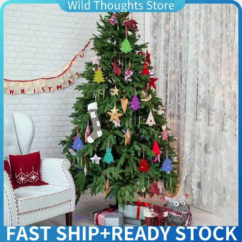 

12 Pack Christmas Tree Wind Chime Kit For Kids Christmas Evergreen Tree Scratch Paper Art Ornaments Christmas Decoration-[Qahk]