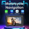 Srnubi 5-Zoll-Motorrad-CarPlay-Bildschirmnavigation GPS Wireless Android Auto Airplay Autoradio für Motorradhelm Bluetooth 2