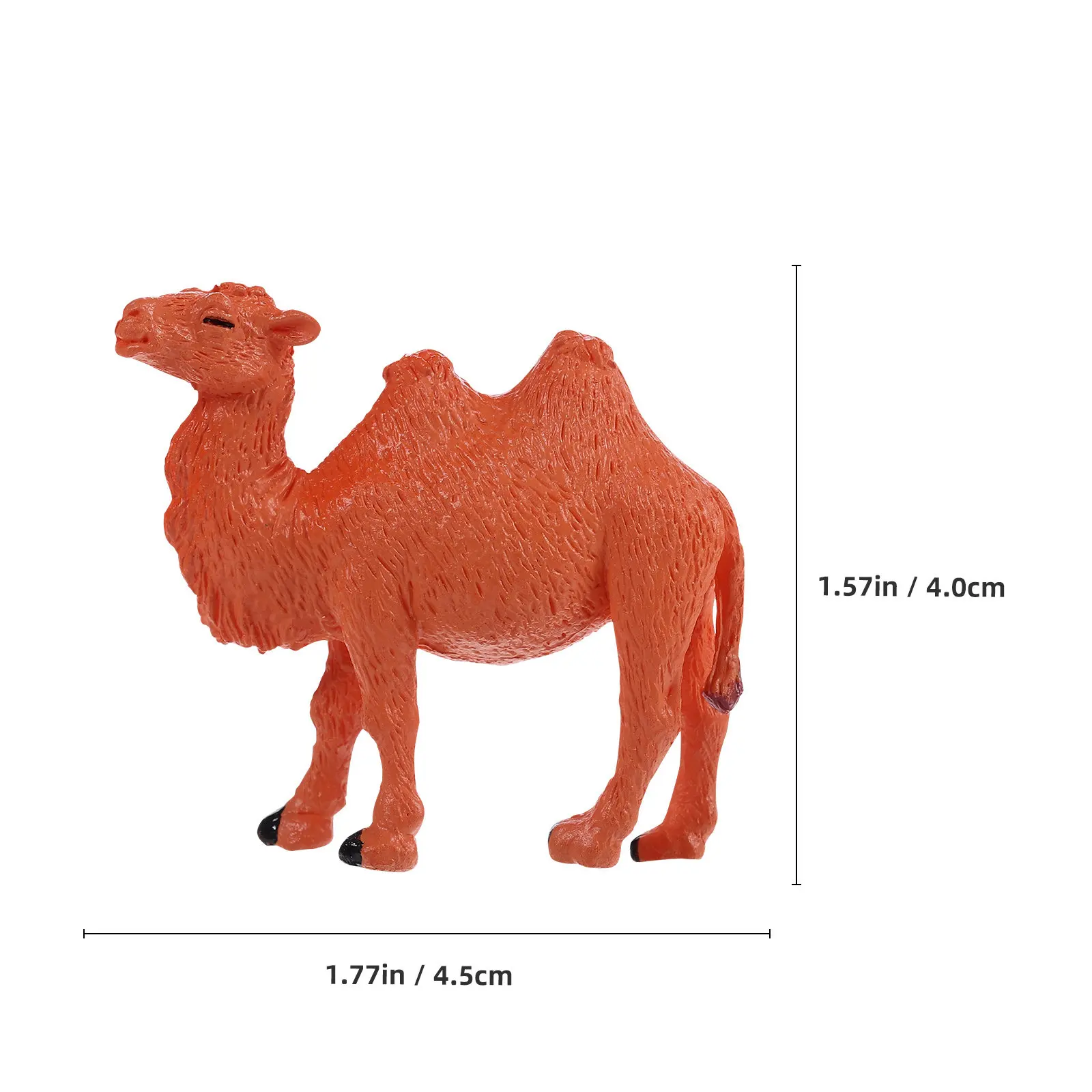 6pcs Realistic Camel Animal Statues for Garden, Mini Landscape & Flower Pot Decor
