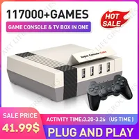 Wifi Retro Game Console With 110000  Video Games Plug And Play HD Game Box Super Console X Cube For PSP/PS1/N64/SNES/DC Dendy