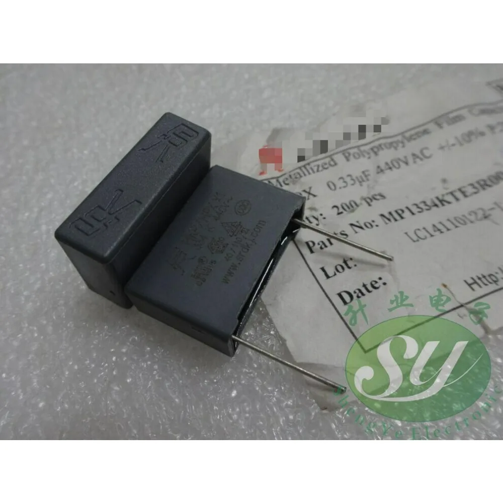 

10PCS MKP 0.33uf/440vAC 330nf u33 334 brand new 22mm film capacitor