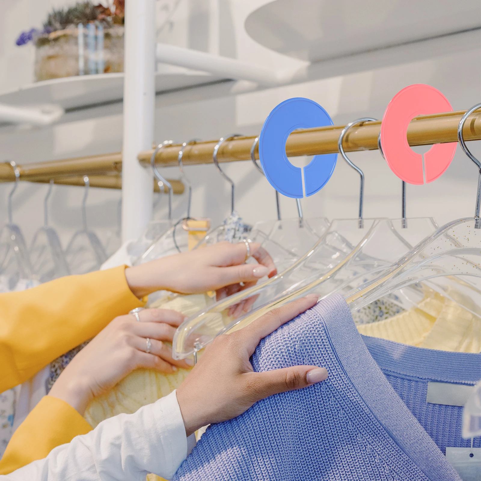 

12PCS Clothes Dividers Plastic Closet Size Divider Multicolor Wardrobe ganizers Closet Separators