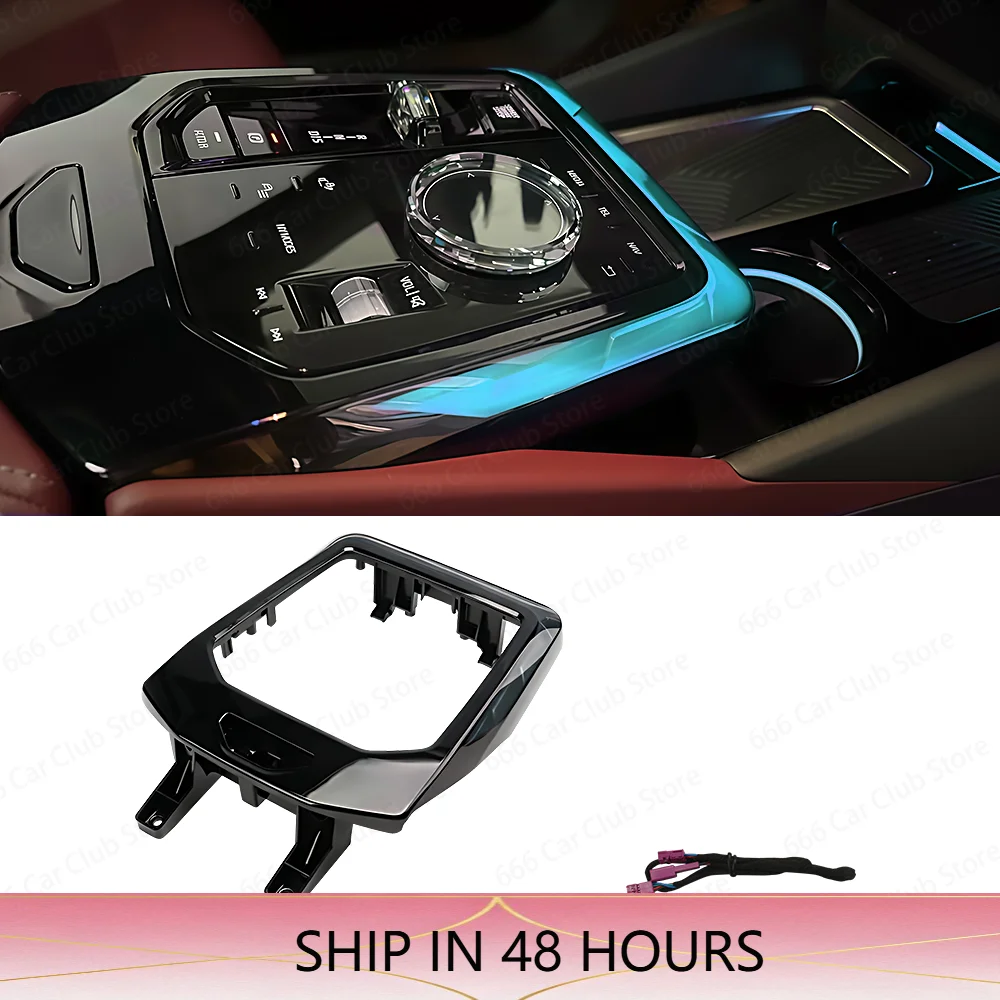 High Quality 15 Color Decorative light for BMW 5 Series G60 LED Central Control Crystal Saddle Lamp Ambient Interior Lighting