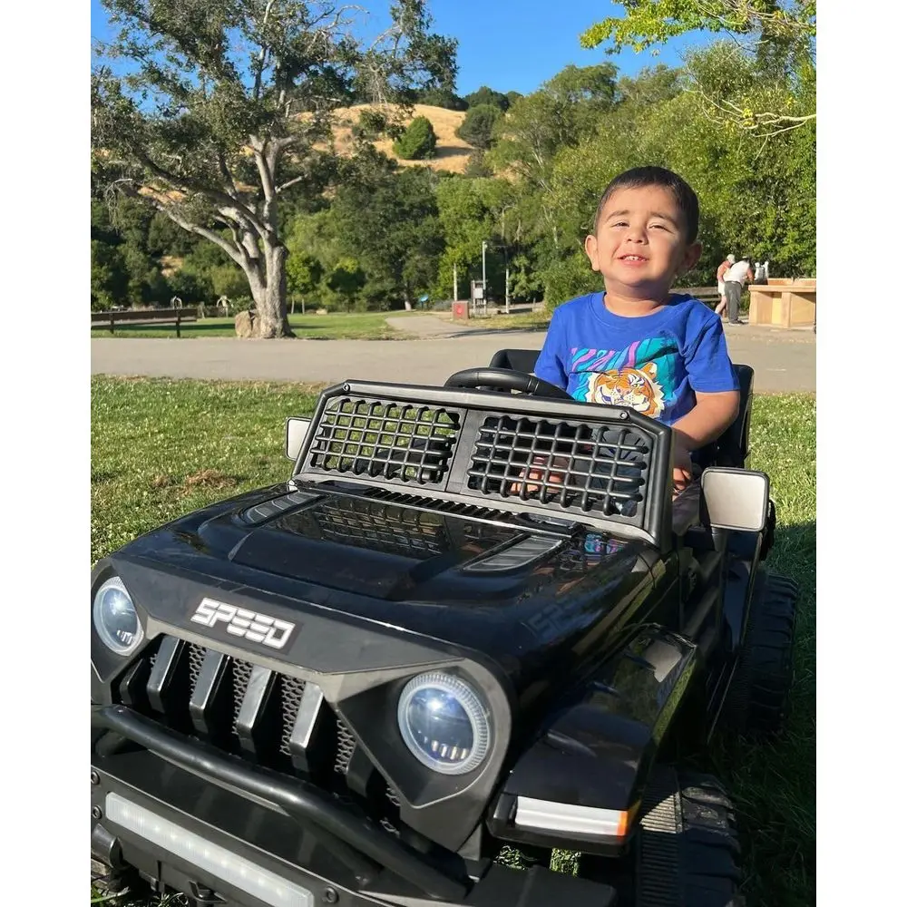 Voiture électrique 12V pour enfants, jouets, voitures pour enfants avec 3 vitesses réglables, Bluetooth, télécommande Parent, Spri