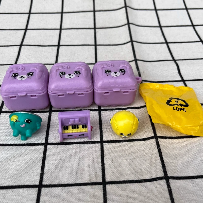 

Shopkins Blind Bags Supermarket Scene Mini Figurines Cute Decoration Collectibles Simulation Model Kids Birthday Gifts