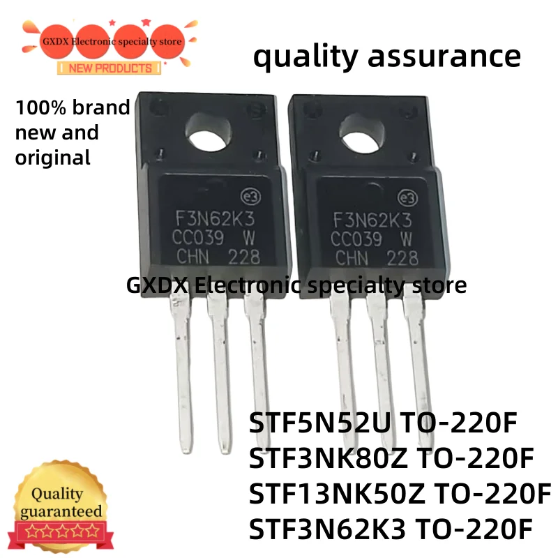 10 Buah 100% Baru STF24N60M2 F24N60M2 STF24N60 TO-220F STF5N52U F5N52U STF5N52 STF3N62K3 F3N62K3 STF3NK80Z F3NK80Z STF13NK50Z Chip