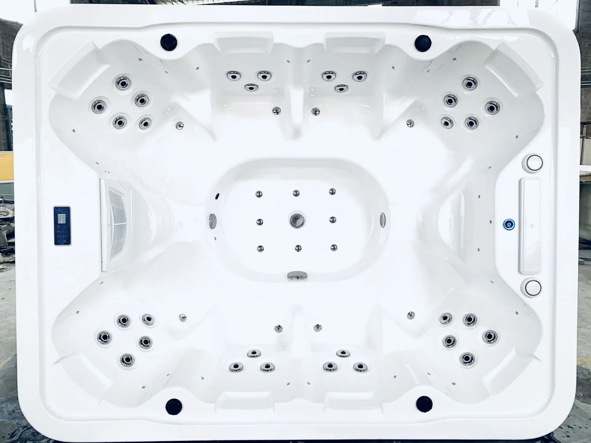 2690mm Swimming Pool 8 People Seats Whirlpool Bathtub Hydromassage Surfing Outdoor TV SPA RS037B