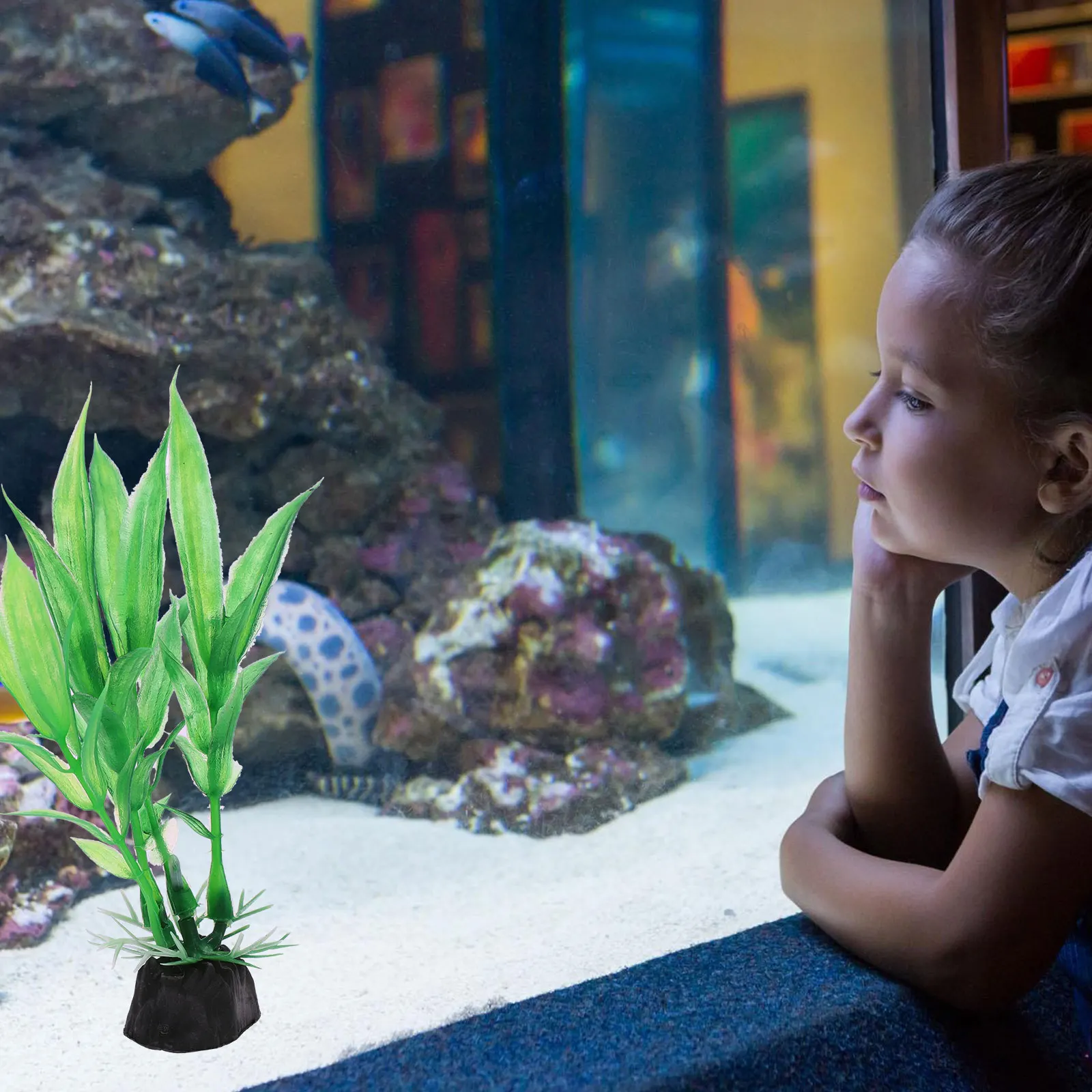 

20pcs Artificial Aquatic Plants for Fish Tank Decorations Plastic Fake Water Plants Aquarium L scape Pet Supplies