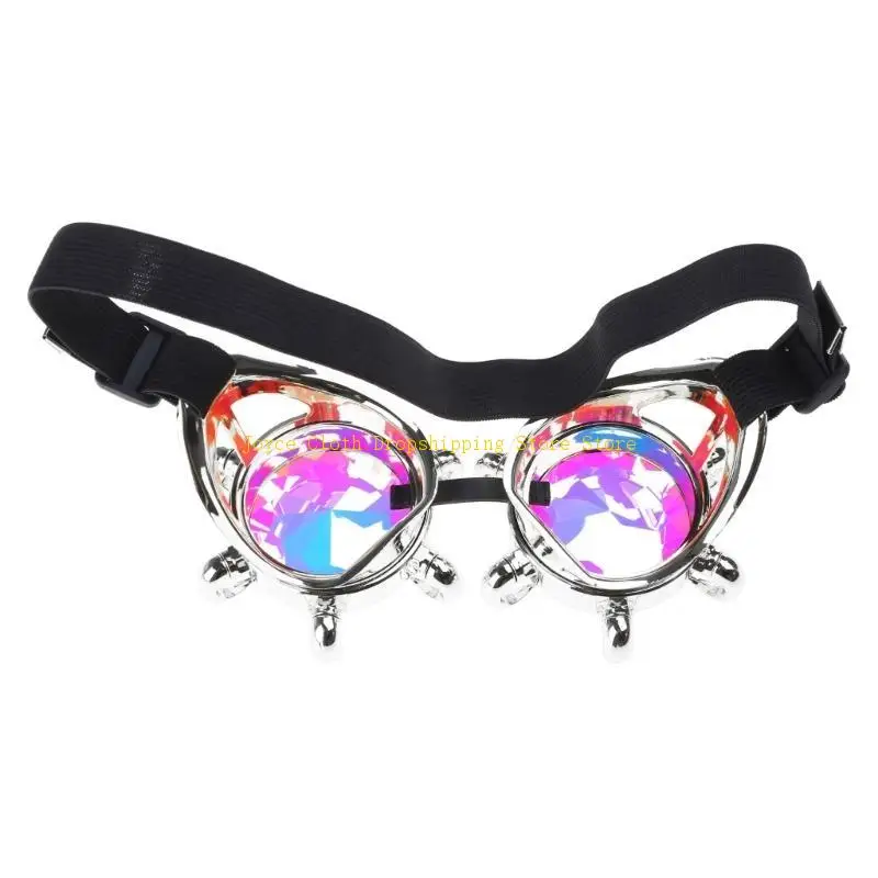 أزياء النظارات الشمسية خمر نظارات Steampunk نمط فاسق النظارات تأثيري النظارات 10CD