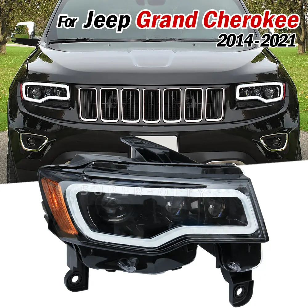 

Car Headlights for Jeep Grand Cherokee 2014-2021 LED Car Lamps Daytime Running Lights Dynamic Turn Signals Car Assembly