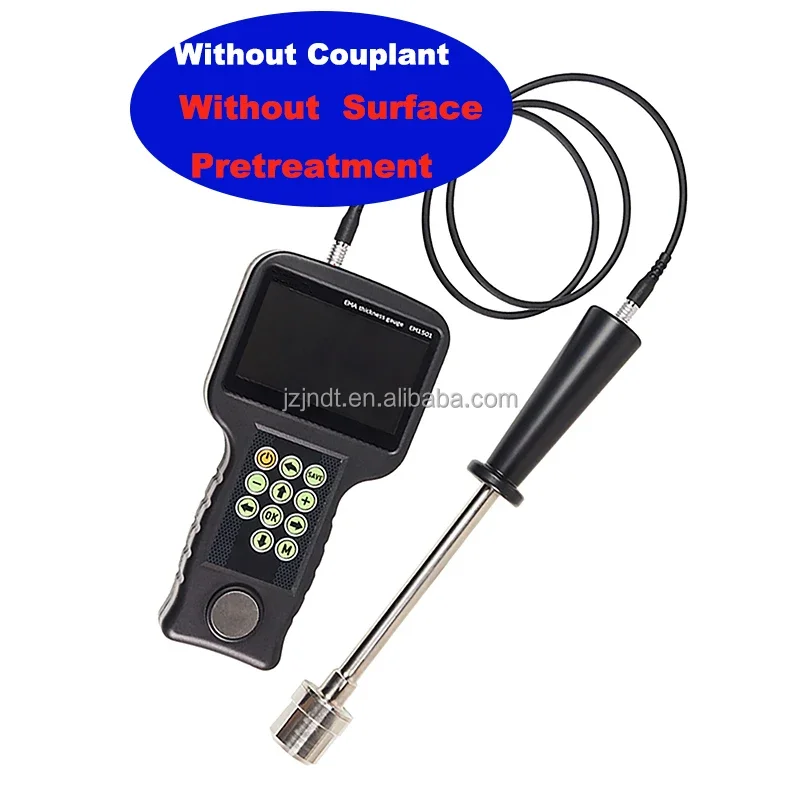 JZJ1501 Non-Destructive Testing Equipment Ultrasonic Thickness Gauge Tester Meter with Pulsed Electromagnet Probes 220V Voltage