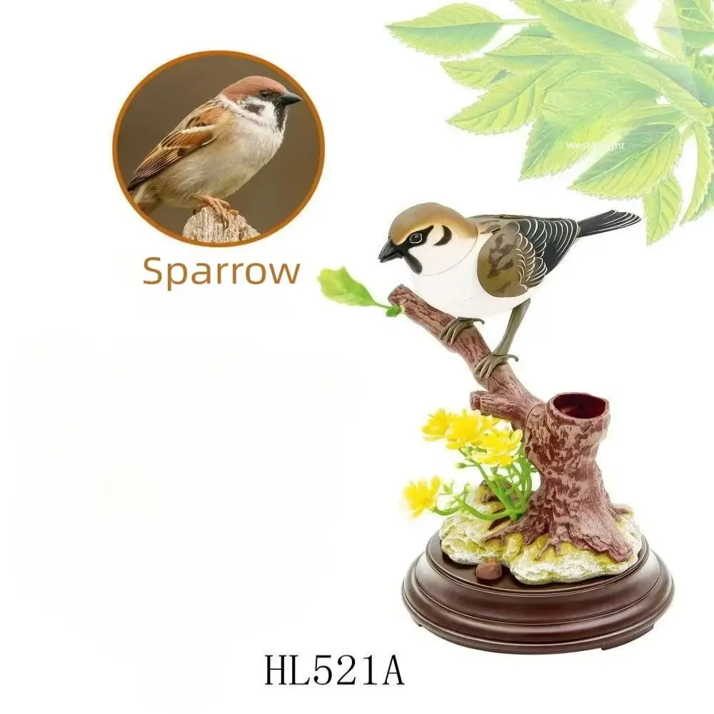 Sound Voice Control Simulation Bird Electric Simulation Cute Decorative Voice Control Bird Creativity Design Induction Birdcage