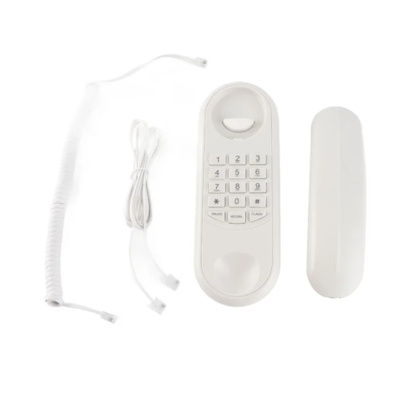 

Проводной телефон с функцией паузы, повторного набора, флеш-режимом, настенный, для дома