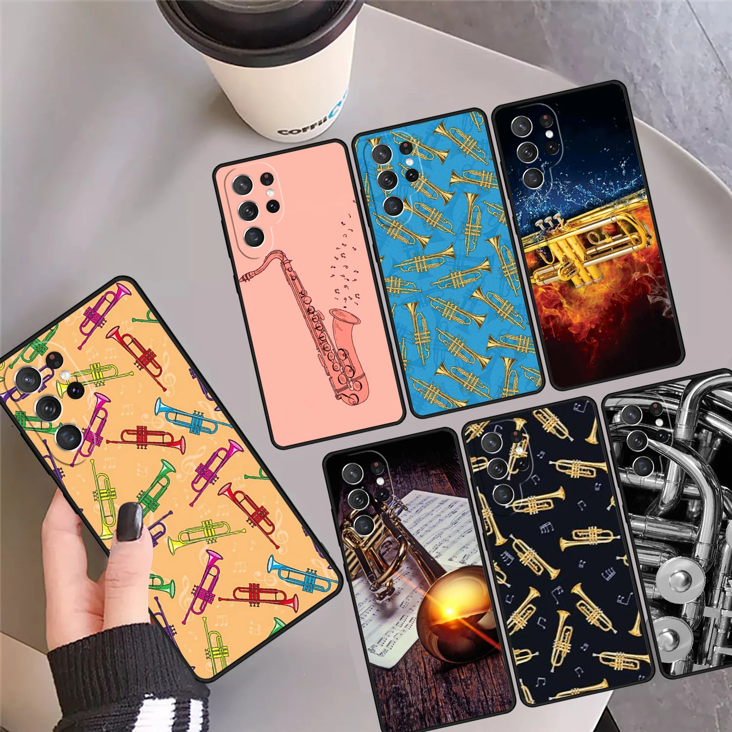 

Чехол для телефона Piccolo Trumpet Brass Instruments для Samsung Galaxy S24 S25 Ultra S23 S22 Plus S21 FE S20 Note 10 20 Pro