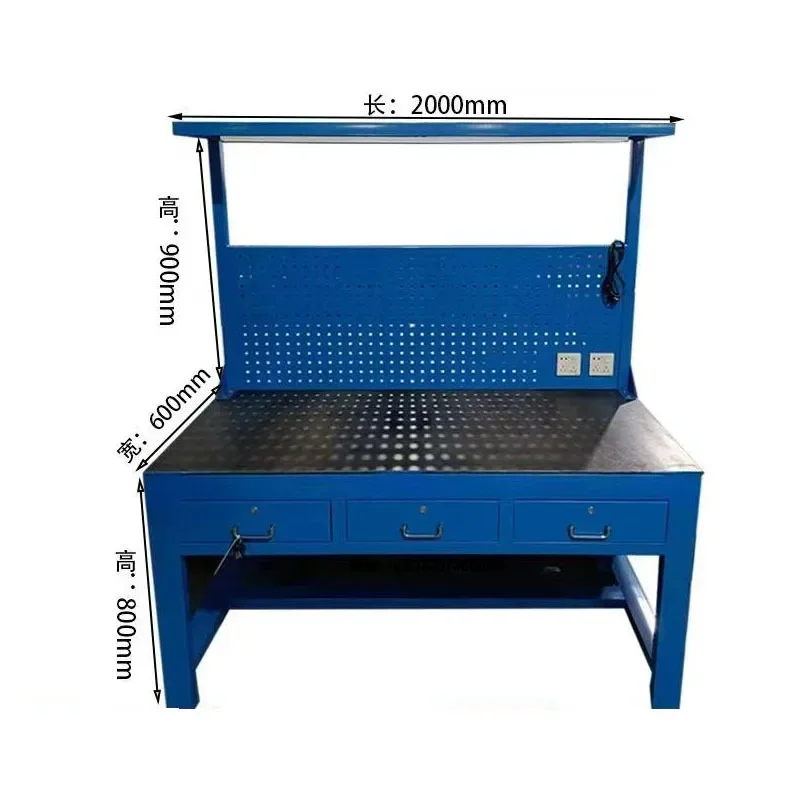 Workbench Cutting Grinding Dust Removal Under-sucking Sanding Table in Industrial Workshop