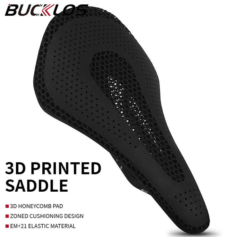 

BUCKLOS 3d Printed Saddle Carbon MTB Saddle for Men Women Ultralight 3d Carbon Saddle Breathable Road Bike Seat Racing Bike Seat