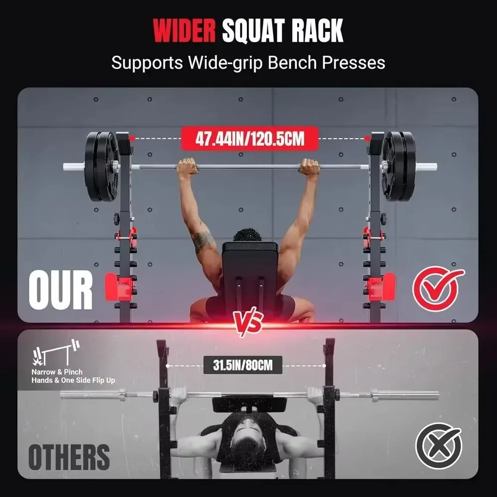 All-in-One Adjustable Weight Bench Bench Press Leg Extension Preacher Curl Home Gym Full Body Workout Strength Equipment