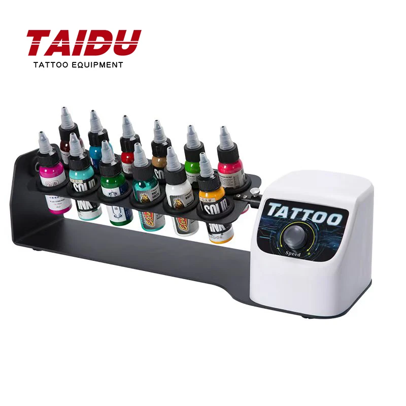 

TAIDU новый роторный шейкер для чернил, вход переменного тока, смеситель цвета для татуировки, шейкер для рисования, машина для смешивания пигментных чернил, оборудование для татуировки