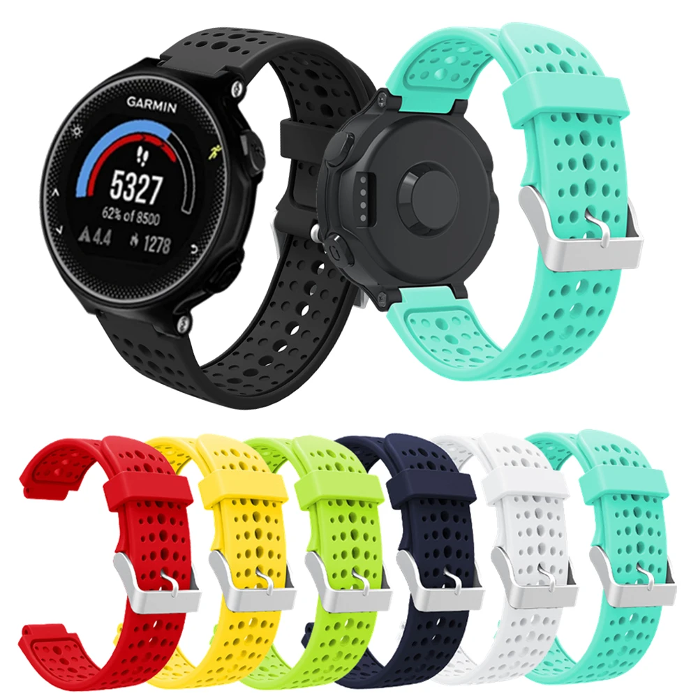 For Garmin Forerunner 235 Smart Watch Soft Silicone Sport Strap For Forerunner 220/230/235/620/630/735XT Replacement Bracelet