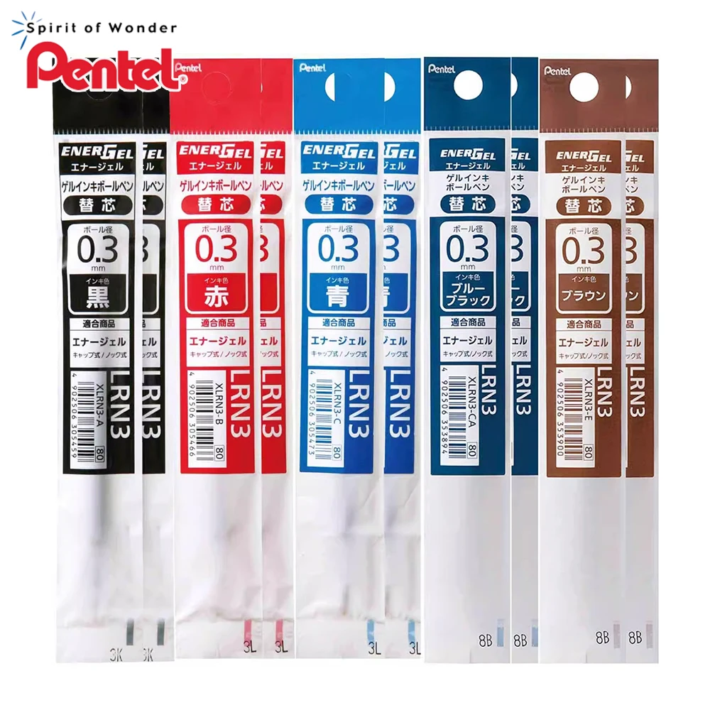 1pcs Japan Pentel Gel Pen Refill LRN3/LRN4/LRN5TL Quick Drying Replacement Core 0.3/0.4/0.5mm for BLN75/105 School Stationery