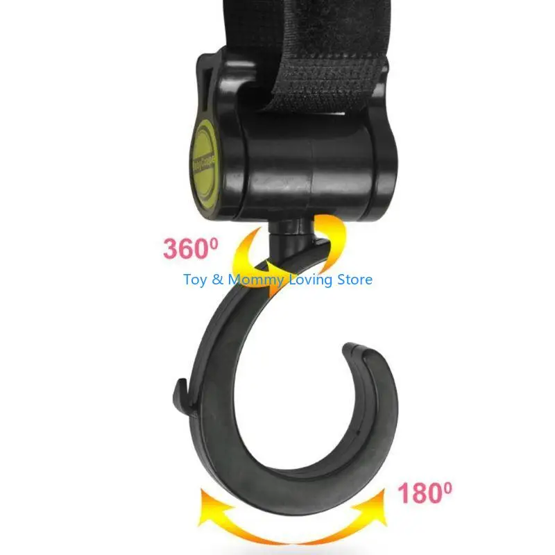 

Y1QF Baby Stroller Hook Clip for Hanging Diaper Bags Jogging Walking