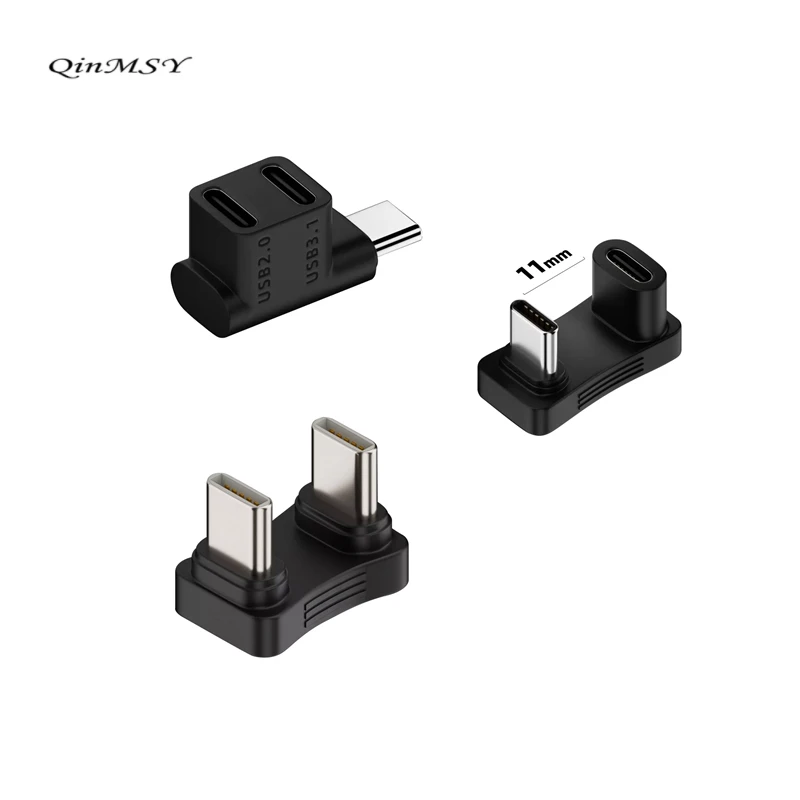 U Shape USB Type C Adapter 65W Fast Charging Adaptador Otg Data Transfer USBC Connector For Phone Ipad Tablet Cabo Usb Tipo C