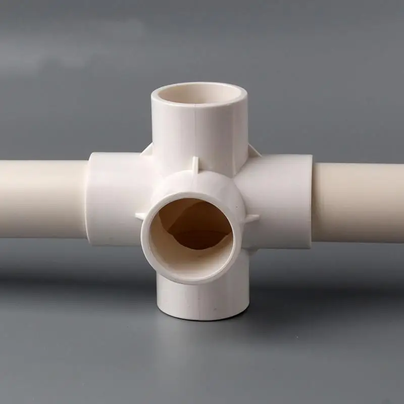3D PVC Connectors 20/25/32/40/50mm 3 to 6 Way Heavy Duty PVC Couplers for Home Plumbing Agricultural Irrigation Pipe Repairs