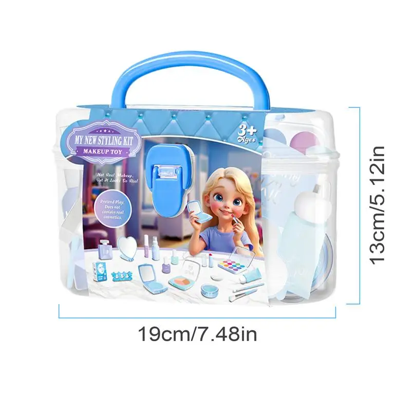 Crianças conjuntos de maquiagem menina princesa maquiagem jogar casa kit seguro e inofensivo brinquedo interior para aniversário natal dia das crianças