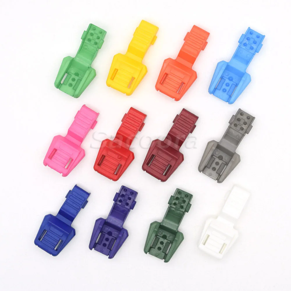 12pcs Colorful Zipper Pull Cord Ends For Paracord & Cord Tether Tip Cord Lock Plastic 12 Colors