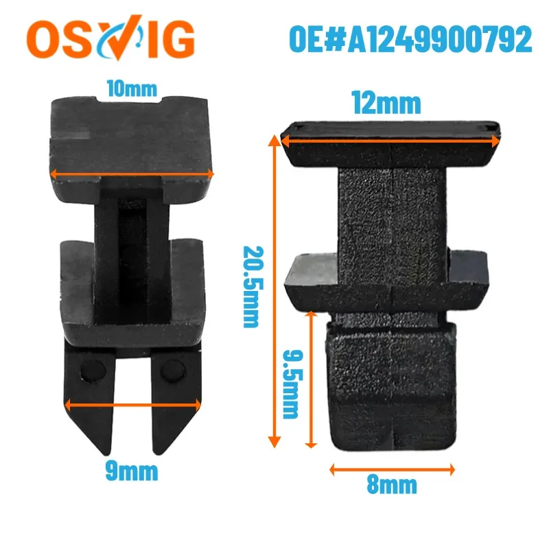 

10шт OE # 1249900792 Зажим для панели кузова автомобиля подходит для Mercedes-Benz W124 R129 W140 A, B, C, CLK, CL