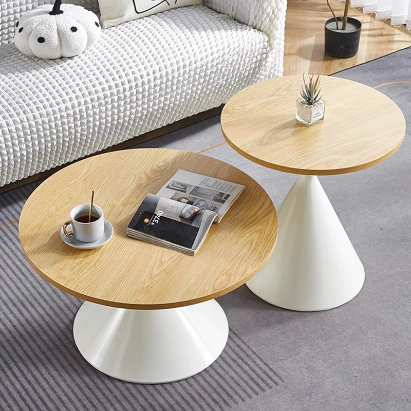 

Bedside Tables Hall Coffee Table Modern Conference Wooden Nordic Furniture Luxury Low Lightweight Mini Round Aesthetic Room Home