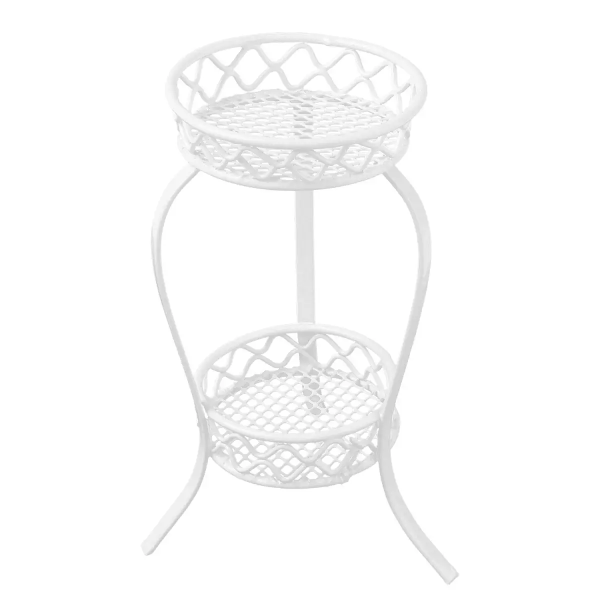 

1Pcs Mini Storage Rack Small House Accessory Exquisite Double Flowerpot Shelf Lifelike Miniature Scene Decoration DIY Accessory