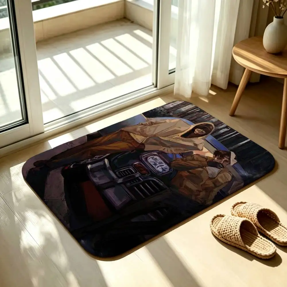 O-perator MH Marble Hornets Floor Mat Soft Non Slip for Entry Door Bathroom Indoor Home Decorative Carpet