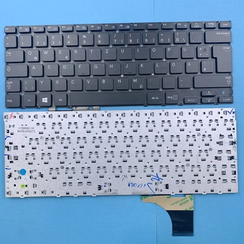 

Germany Keyboard For Samsung NP530U3B 530U3B NP530U3C 530U3C NP535U3C 535U3C NP540U3C 540U3C 532U3 XE500T1C XE700T1C Series GR