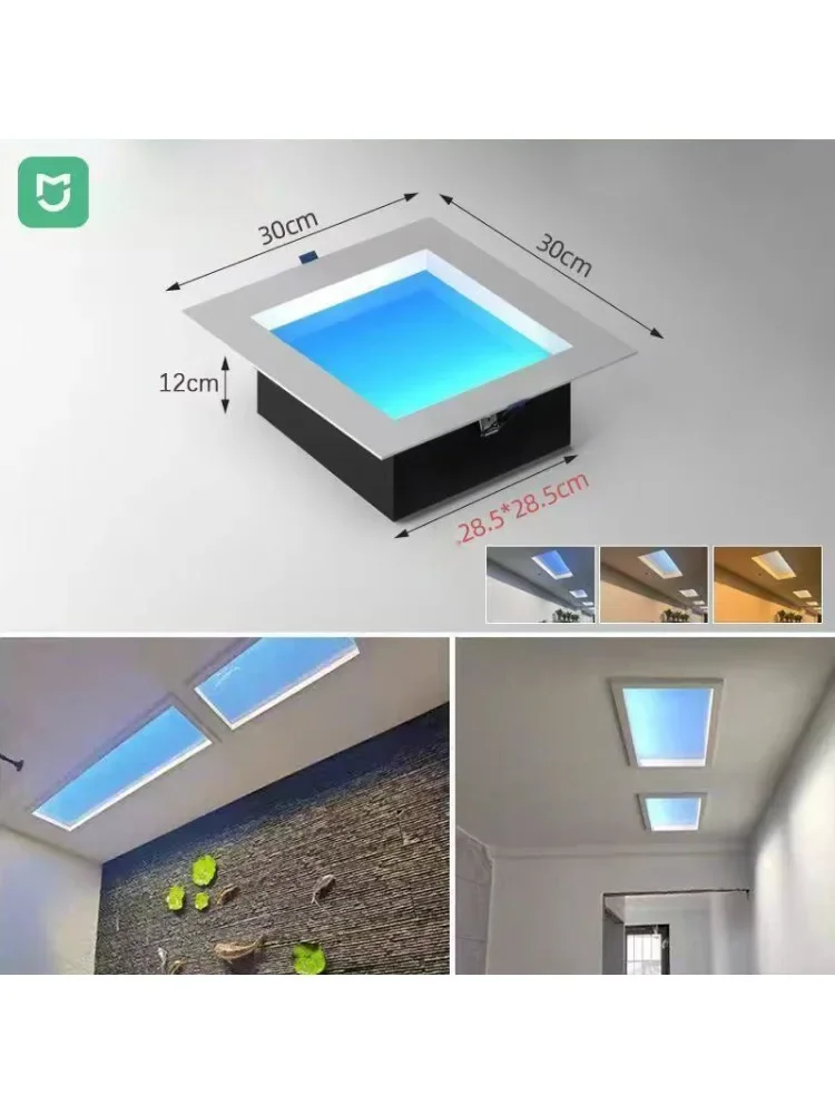 Luz de cielo azul inteligente, luz natural para cocina, cielo claro integrado integrado, ha sido conectado a Mijia xiaomi mi home